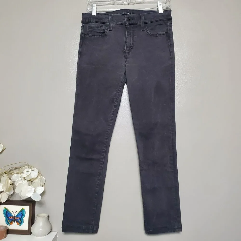 Joe's Jeans Straight Leg Jeans Womens Size 29 Faded Black Wash Stretch